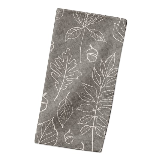 Leaf Pattern Cotton Twill Napkin